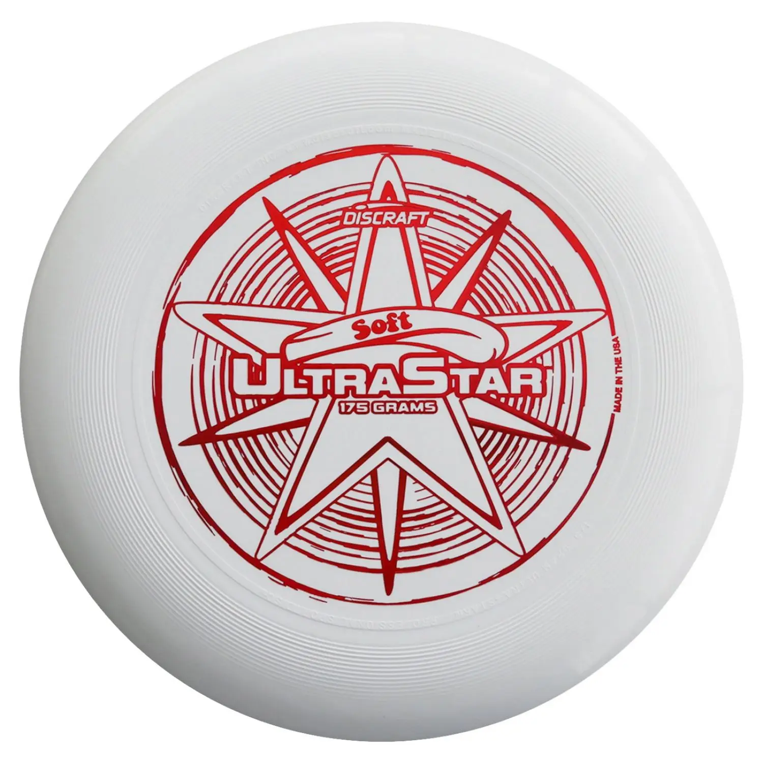 Диск Фрисби Discraft Ultra-Star мягкий белый (175 гр.) |