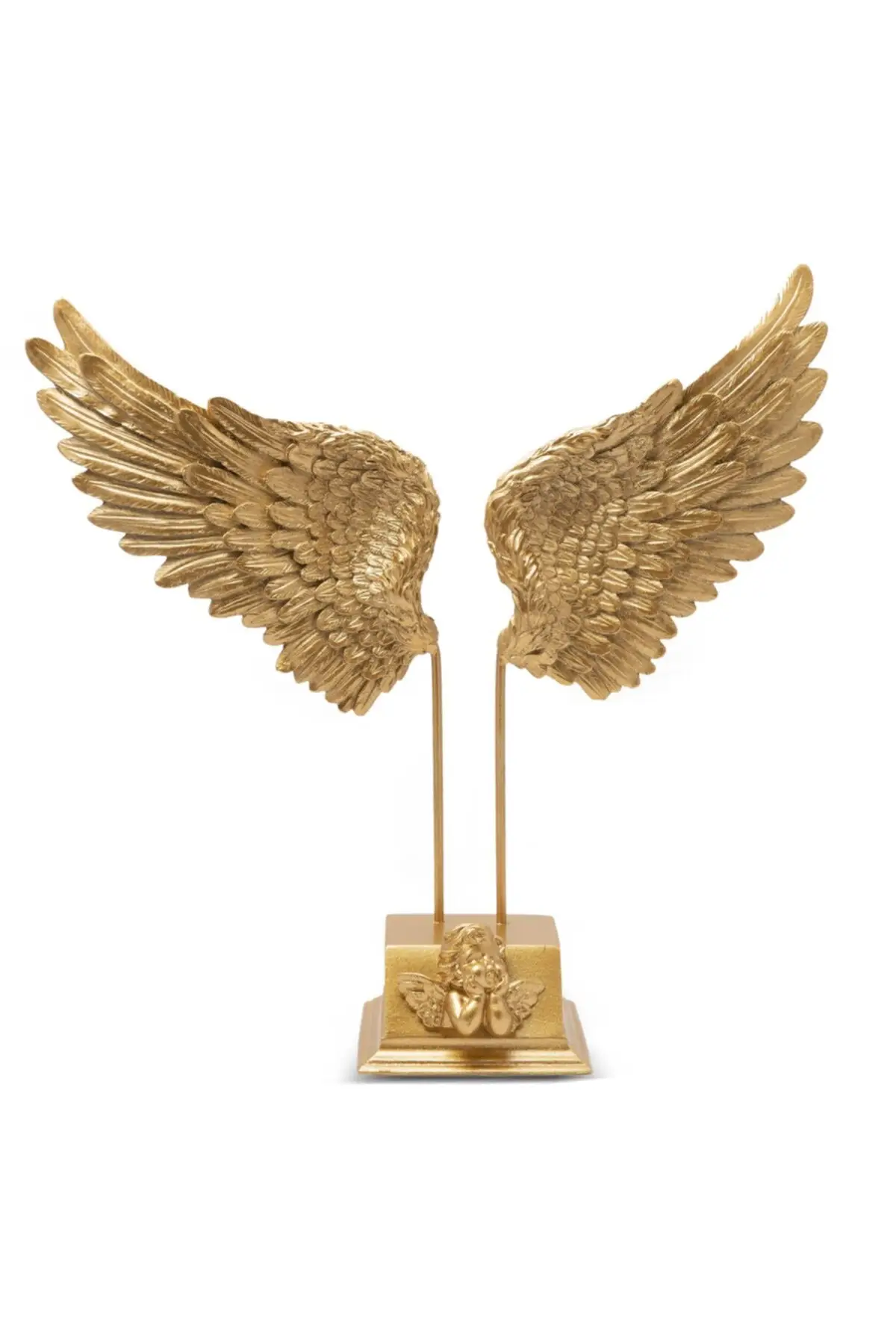 

Home Office Concept Decor Modern Accessory Decorative Special Design Angel Wing Gold Figured Trinket