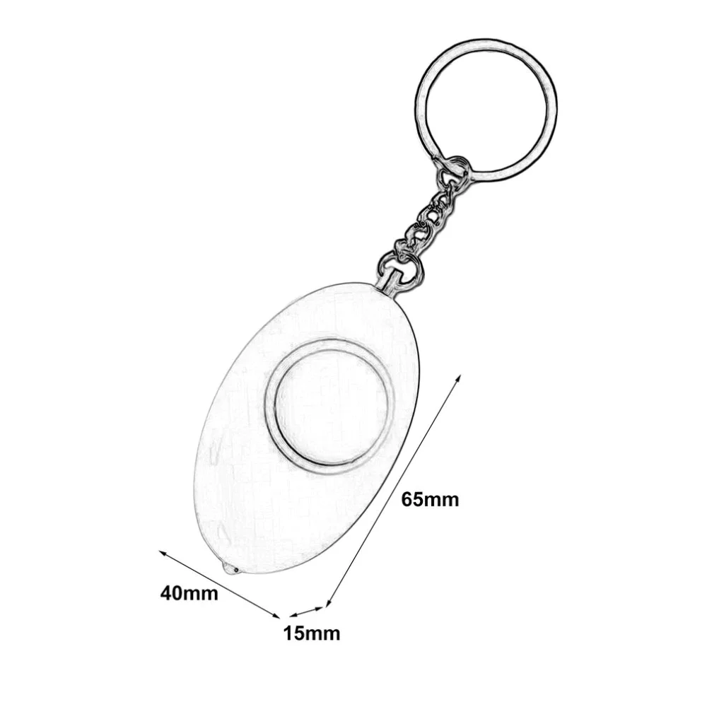 

2021 Mini Egg Shape Women Personal Safety Alarm Keyring Anti-Attack Security Protection Emergency Alarm Children School Alert