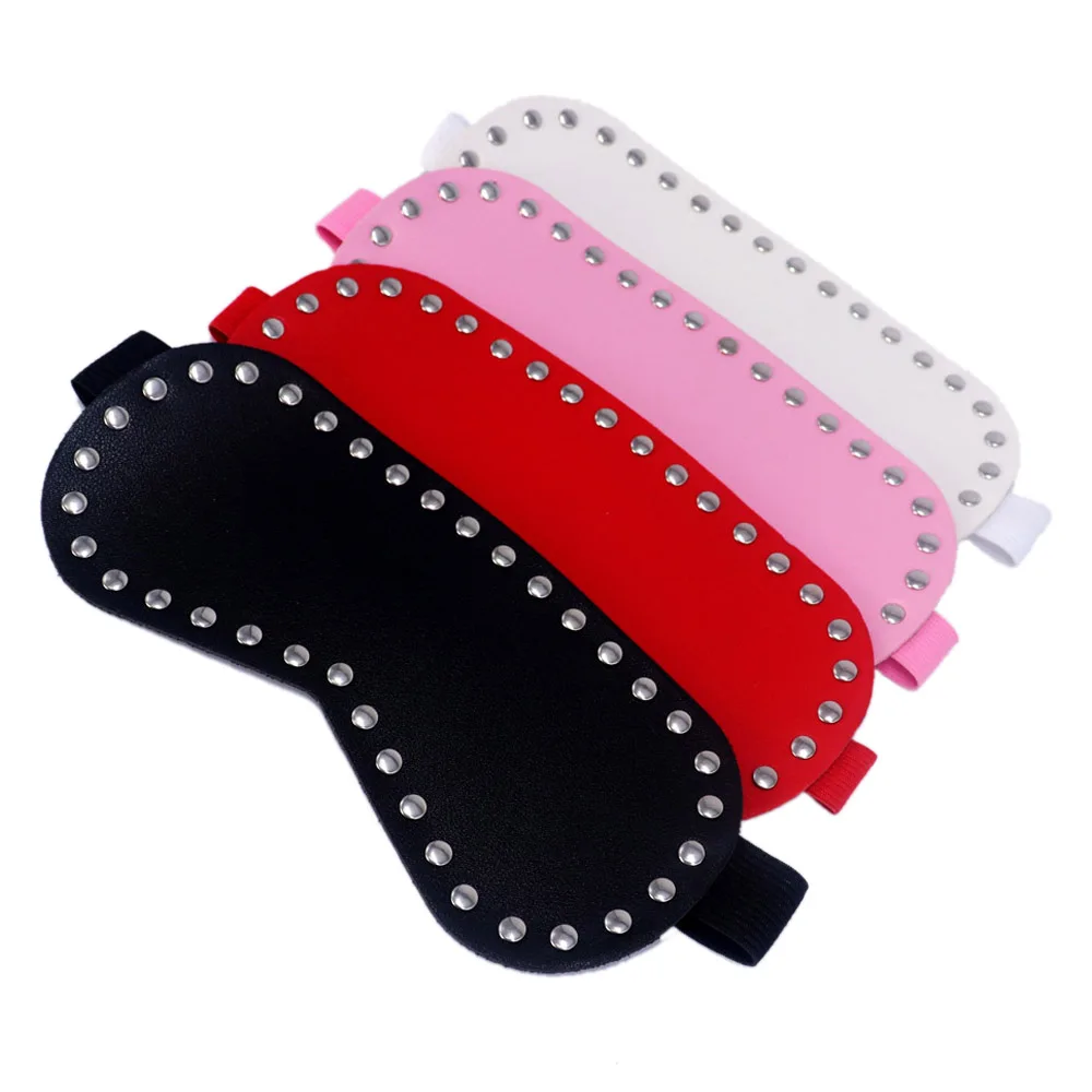 Сексуальная женская маска для косплея UYEE из искусственной кожи с заклепками