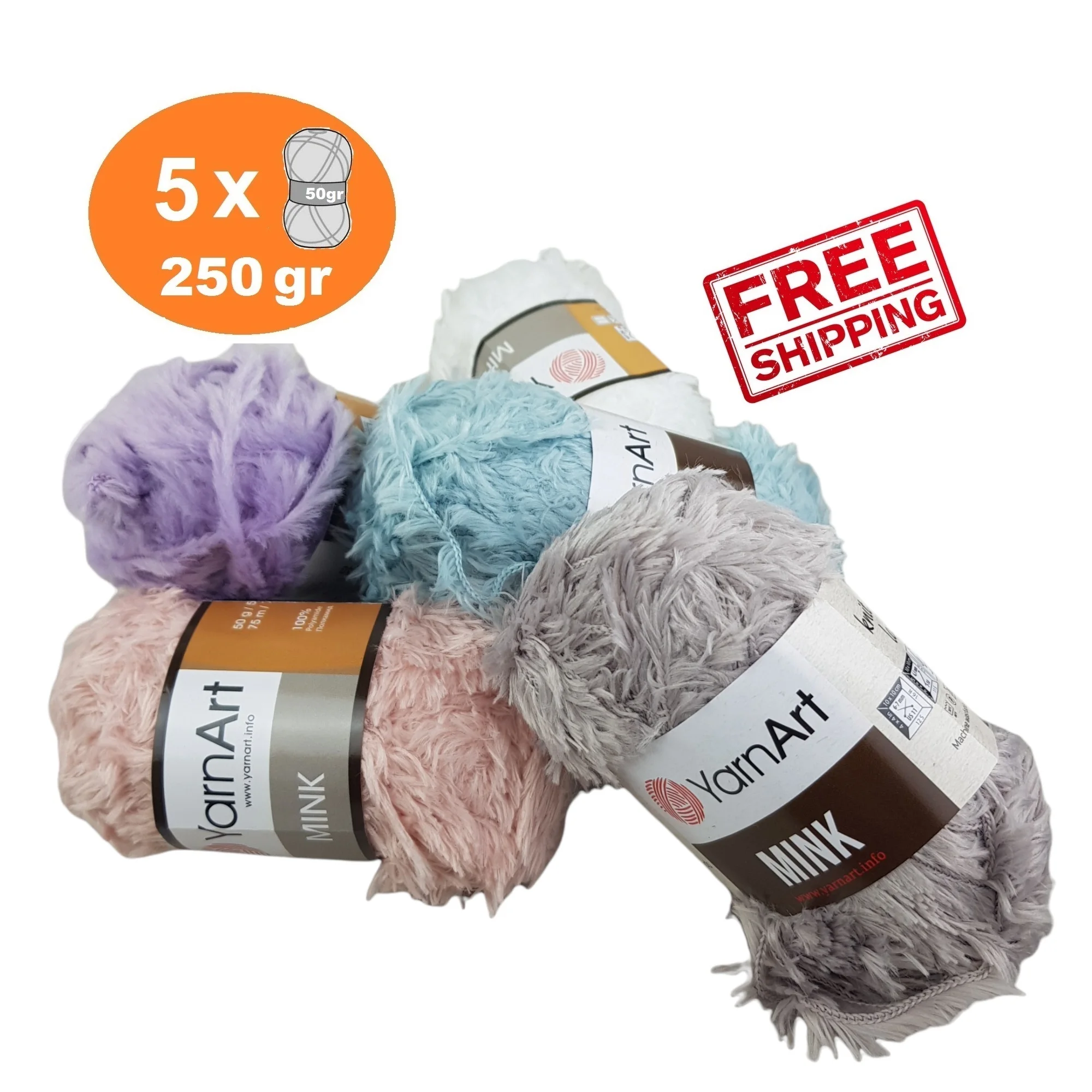 

Yarnart пряжа с шерстью орки % 100 микро-Полиамид 5x50gr-75m, пушистое мягкое вязаное крючком, детское одеяло, пушистая сумка, амигуруми пряж нитки для ...