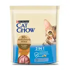 Сухой корм Cat Chow 3 в 1 с высоким содержанием домашней птицы и с индейкой, Пакет, 400 г*8 шт