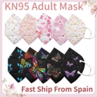 5 шт. KN95 маски KN95 Mascarillas взрослых 5 слоев фильтр Тканевая маска для лица Защитная маска для лица CE KN95MASK Респиратор маска