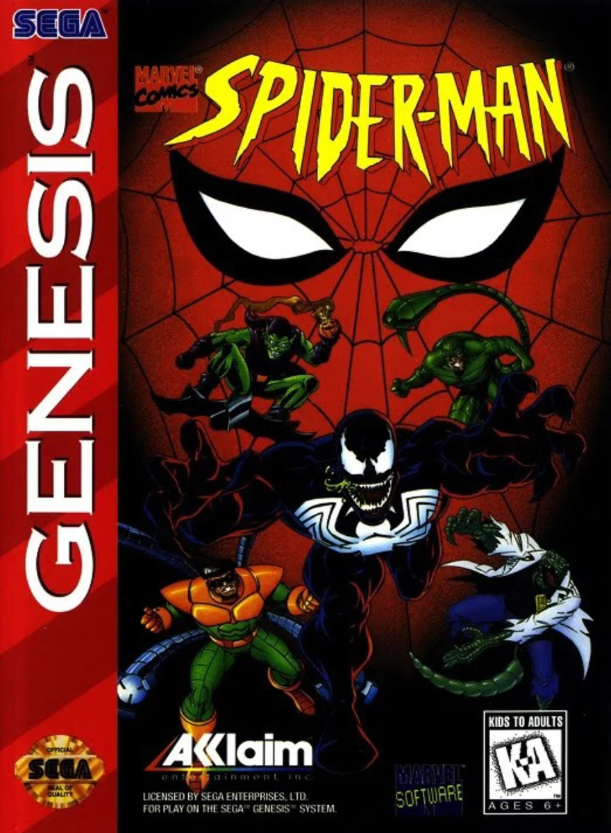 Картридж 16 bit Spider Man 2 для SEGA MEGA DRIVE MD2 совместим со всеми приставками|Игры консолей|