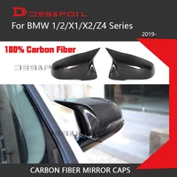 for bmw m look real dry carbon fiber rearview mirror caps cover replacement parts 1234x1x3x4x5x6x7 m2 m3 m4 m5 series