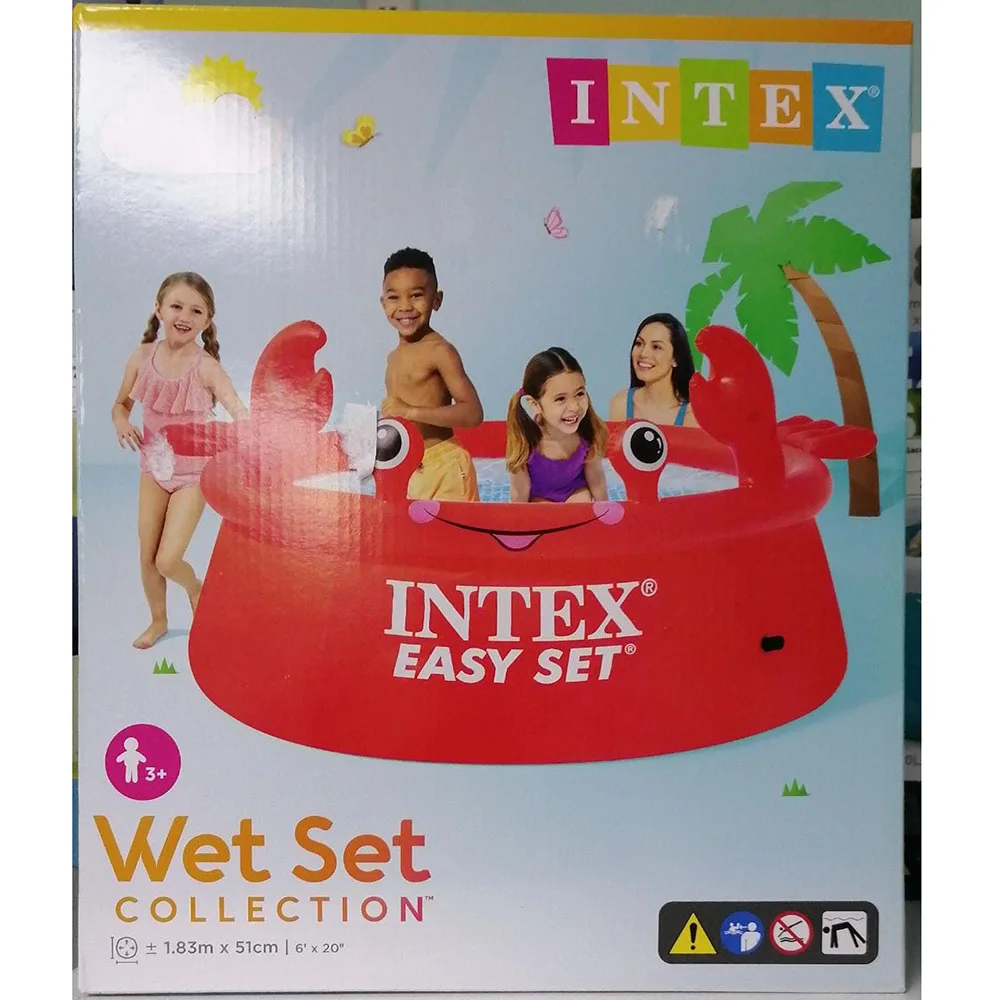 Бассейн Easy Set 1 83 х 0 51 м 880 л Веселый ( счастливый ) краб INTEX 26100 NP | и аксессуары