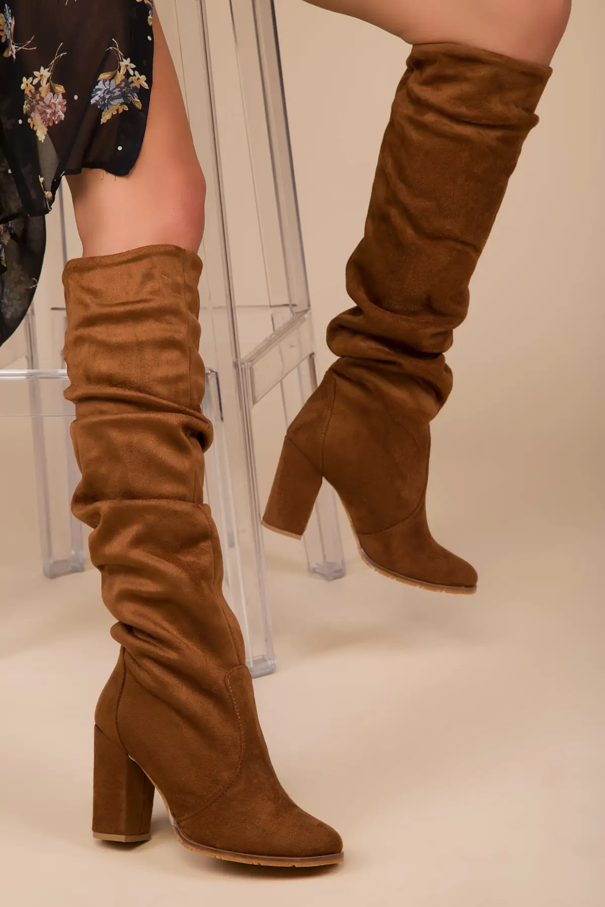 SOHO/сезон осень зима Женские модные высокие ботинки на высоком каблуке с острым