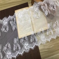 3mlotwedding dress lace fabric idy bridal sewing craft eyelash lace accessories snow white french fabric for kneedle work