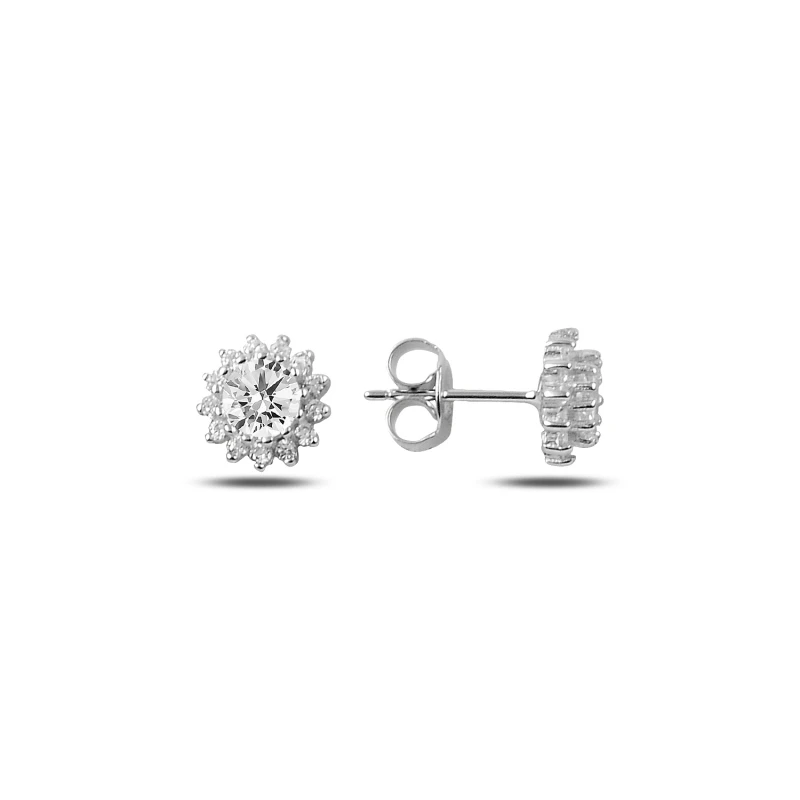 

Silver 925 Sterling Zircon Stone Earrings
