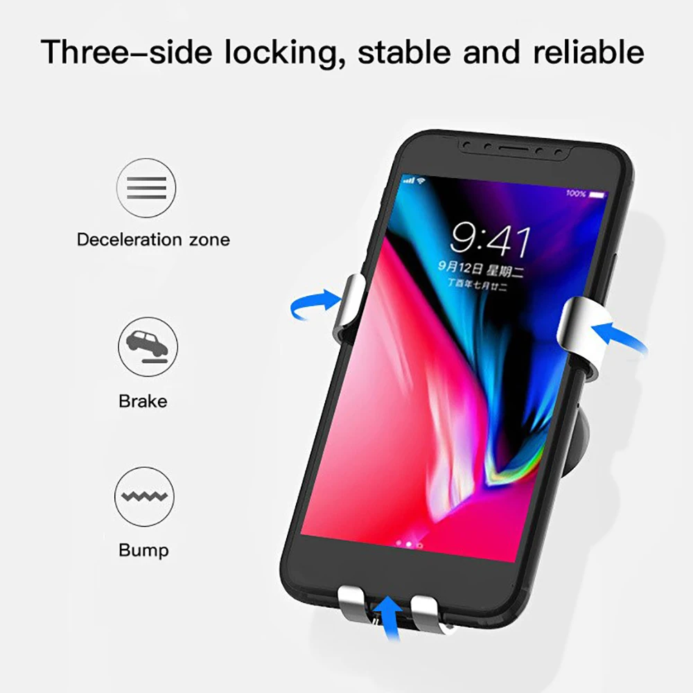 Универсальный автомобильный держатель для телефонов с креплением в