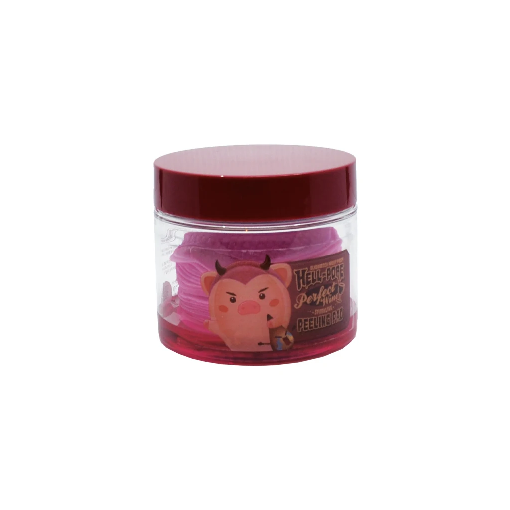 Elizavecca Hell Pore Ватные диски Perfect Wine Sparkling Peeling Pad 30шт|Чистящие средства| |