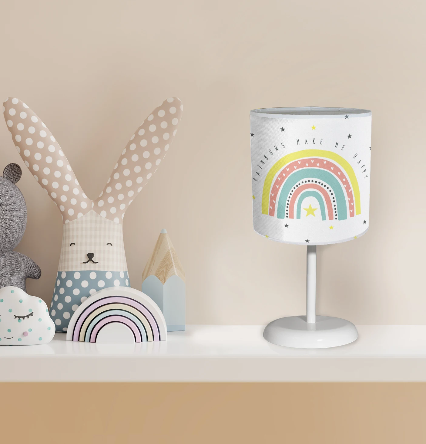 

kids room lampshade models decoration baby Lighting Light Table lamp chandelier lampshade colorful rainbow star patterned