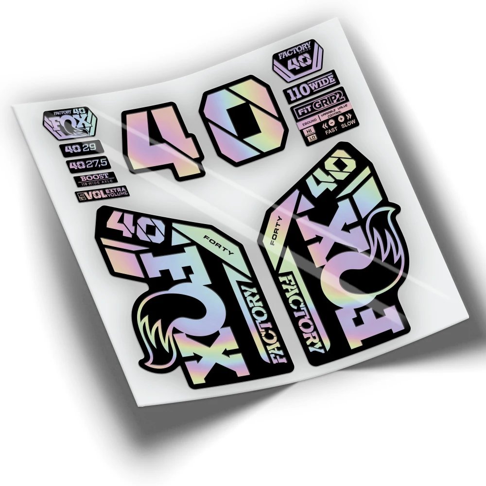 Stickers fork FOX 40 FACTORY 2021 colors WP441 mountain bike stickers cycling accessories | Спорт и развлечения