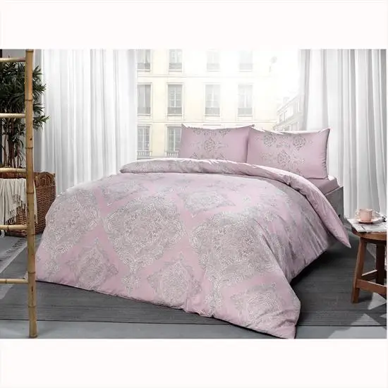 

Taç Mirabel Pink Double Duvet Cover Set, Luxry Bedroom Set, Duvet Cover, Sheet and Pillowcase, New Year's Gift