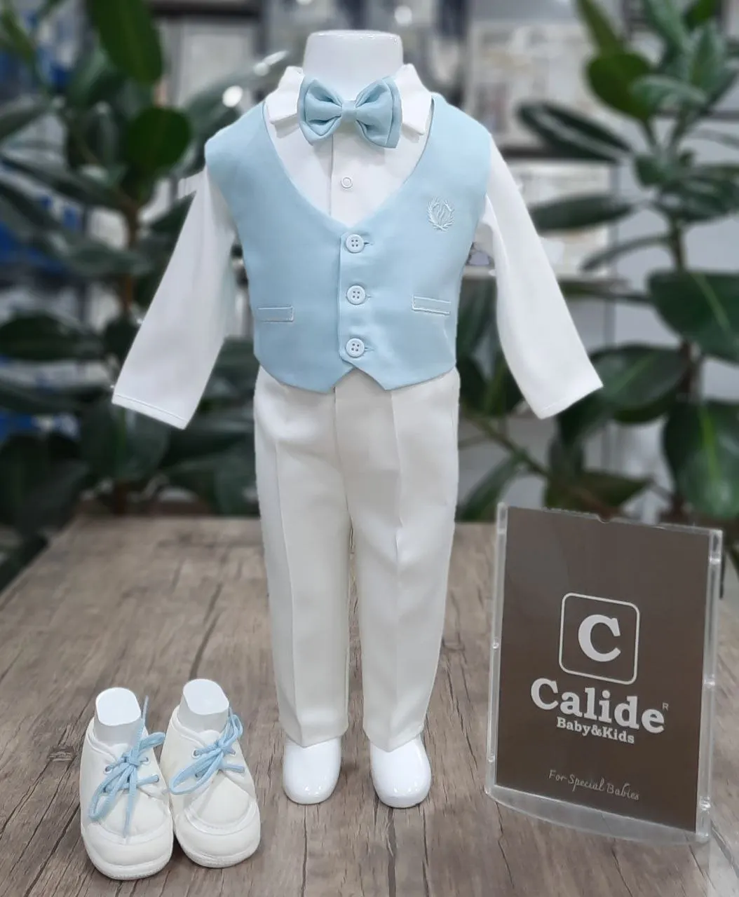 

Baby Boys Clothing Newborn Wedding Marriage Costum Suit Tuxedo Baptism Set Shirt Vest Bow Tie Shoes 7 Piece 3 - 6 Months 62 cm