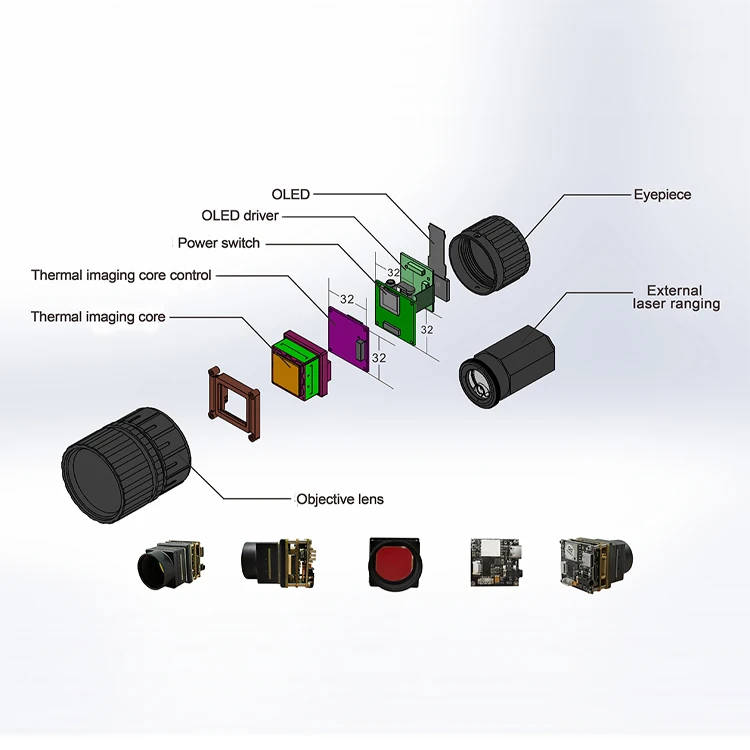 

SETTALL Thermal imaging rifle scope system scheme monocular telescope(Optional accessories)