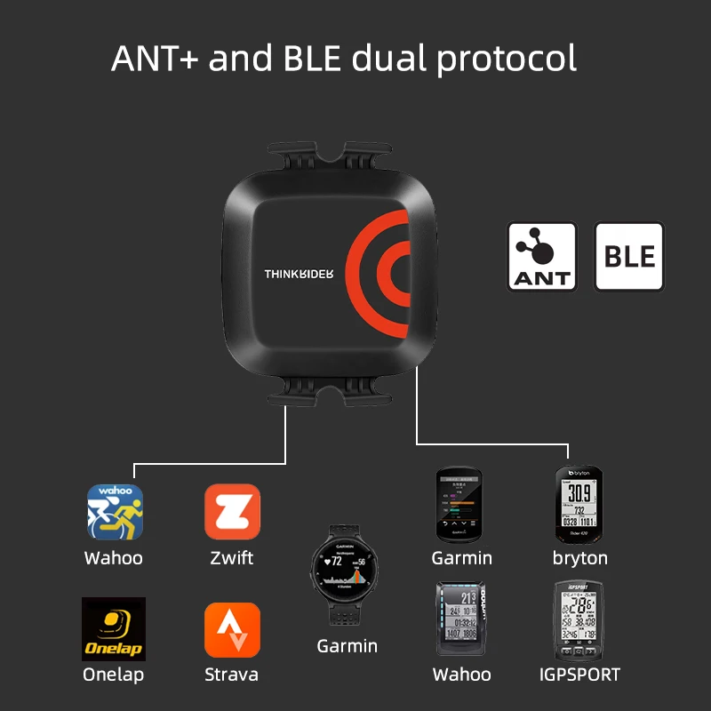 thinkrider ant speed and cadence dual sensor computer speedometer bike speed and cadence suitable for igpsport bryton free global shipping