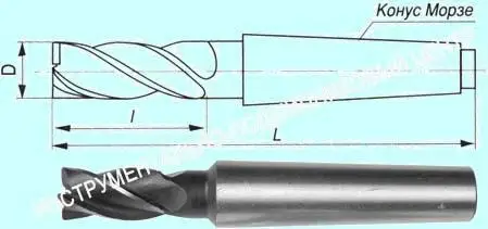 Фреза Концевая d22 0х 75х177 к/х Р6М5 Z=4 КМ3 (шт)