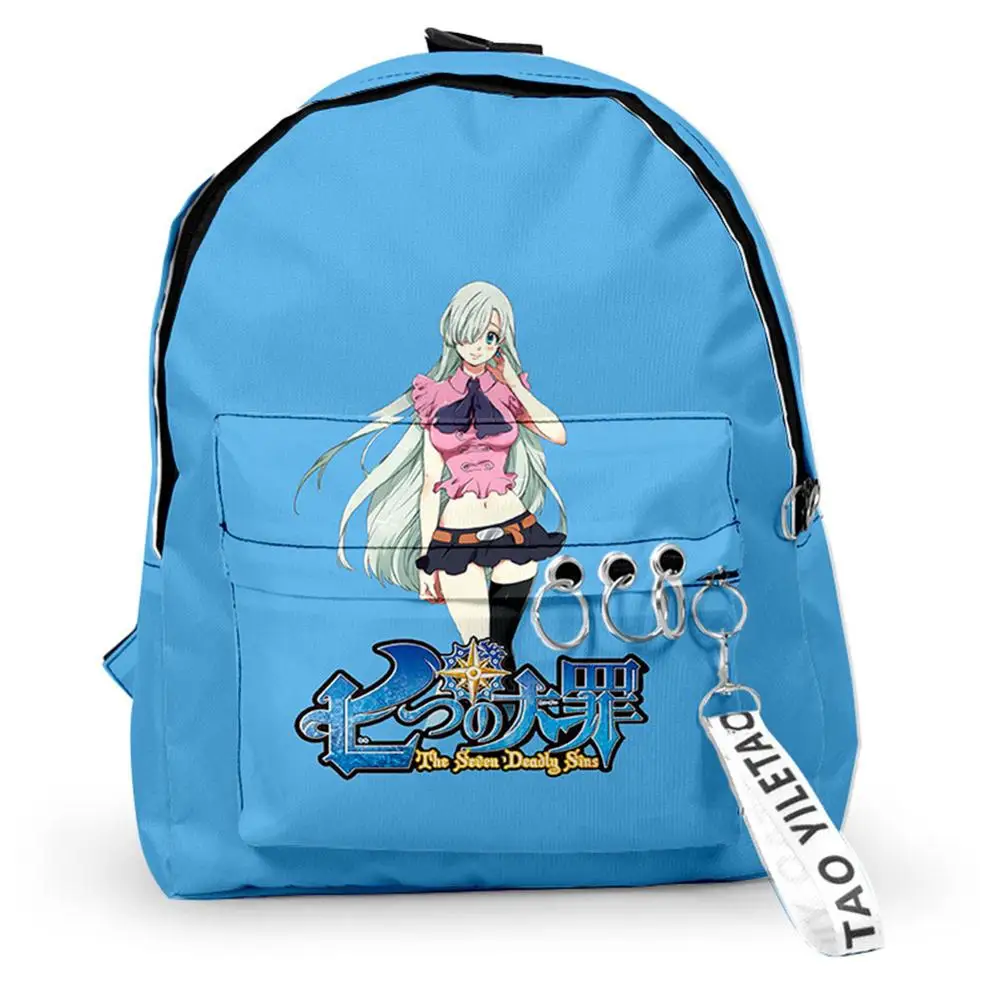 

Anime The Seven Deadly Sins Cosplay Backpack Halloween Cosplay School Bag For Girls Boys