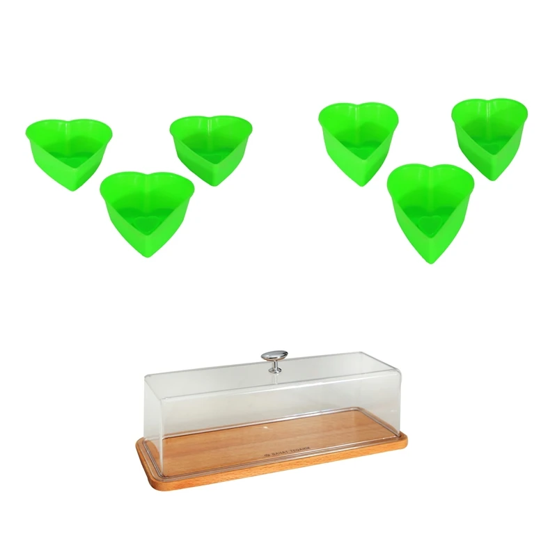 

Kitchen Set Rectangular Wooden Cake Dome Cake Mold