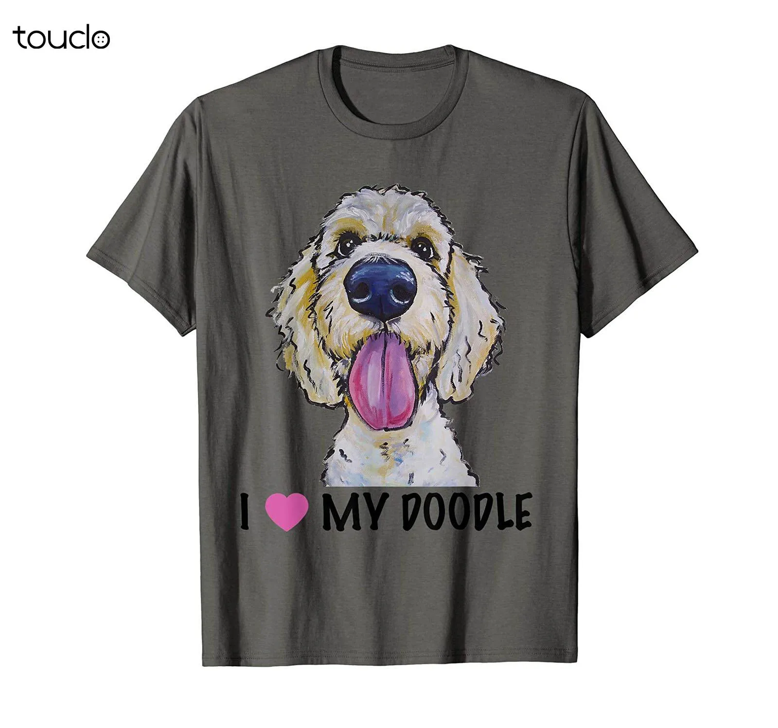 

I Love My Doodle Shirt, Golden Doodle T-Shirt Funny Vintage Gift Men Women