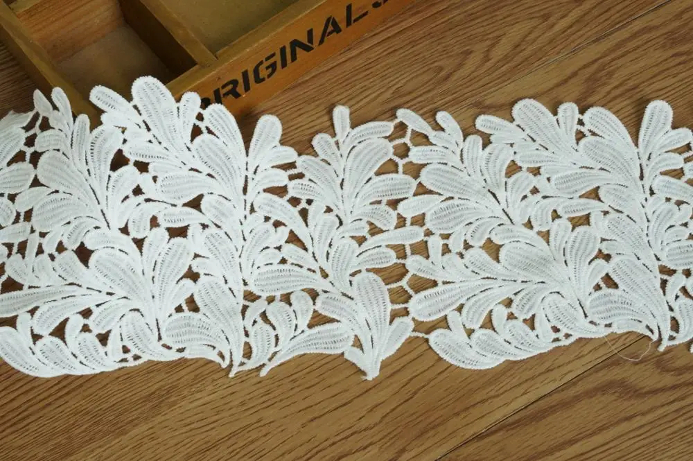 Белая винтажная кружевная отделка молочный шелк вязаная для домашнего декора