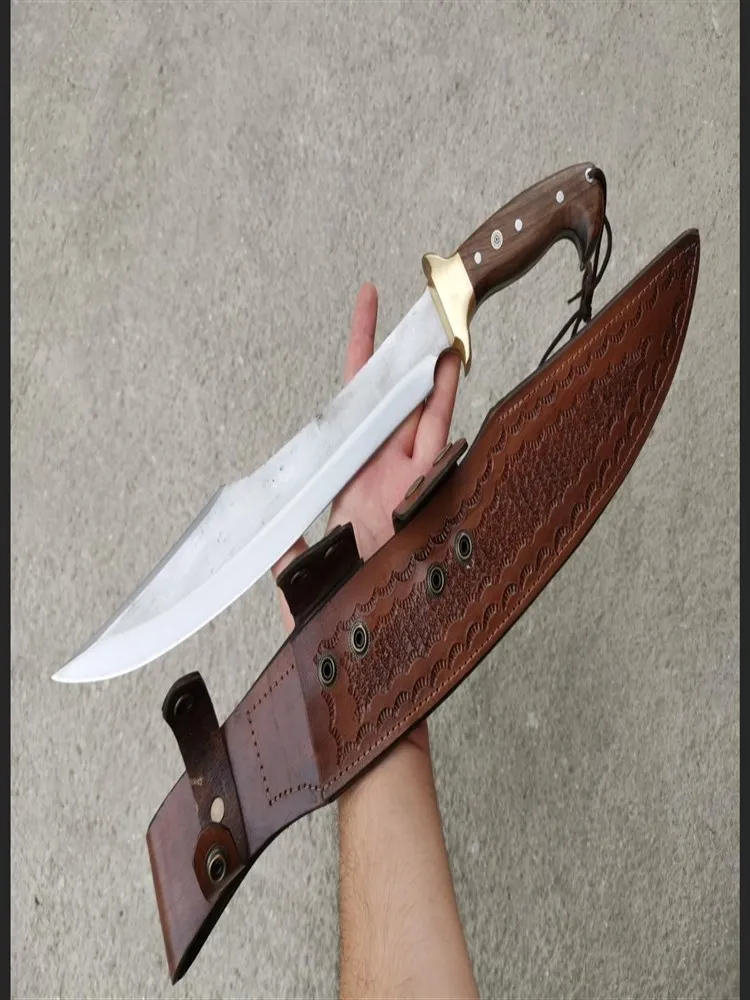 

Handmadei Fixed Blade Machete Tactical Hunting Knife Military Combat Slaughter Self Defense Knives Survival Camping Tool sharp