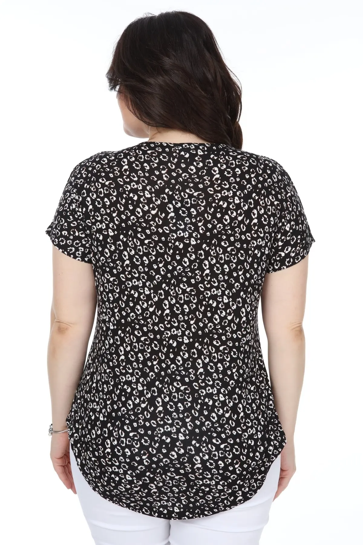 Блузка на молнии большого размера Hanezza