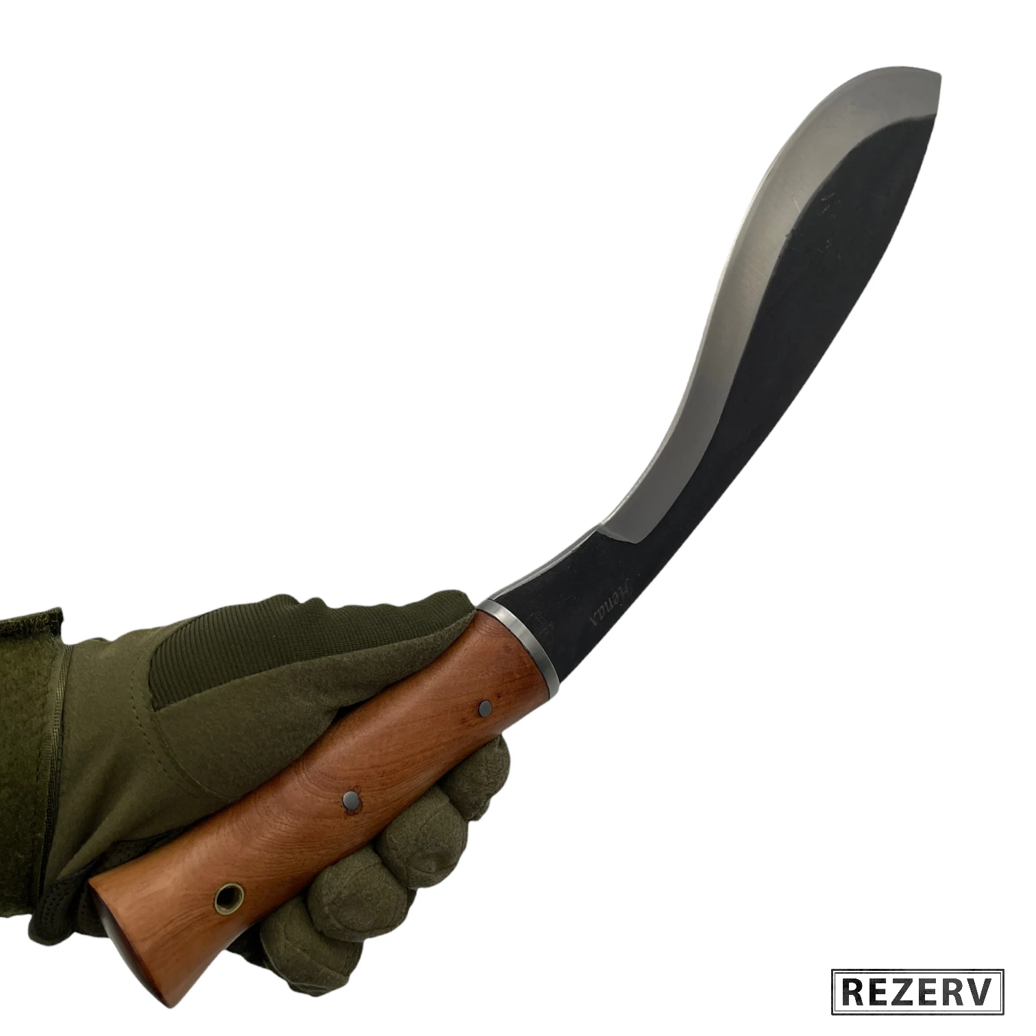 Machete Kukri &quotNepal&quot tourist steel 420 blade Black handle wood nylon case (vitaz b309-33) |