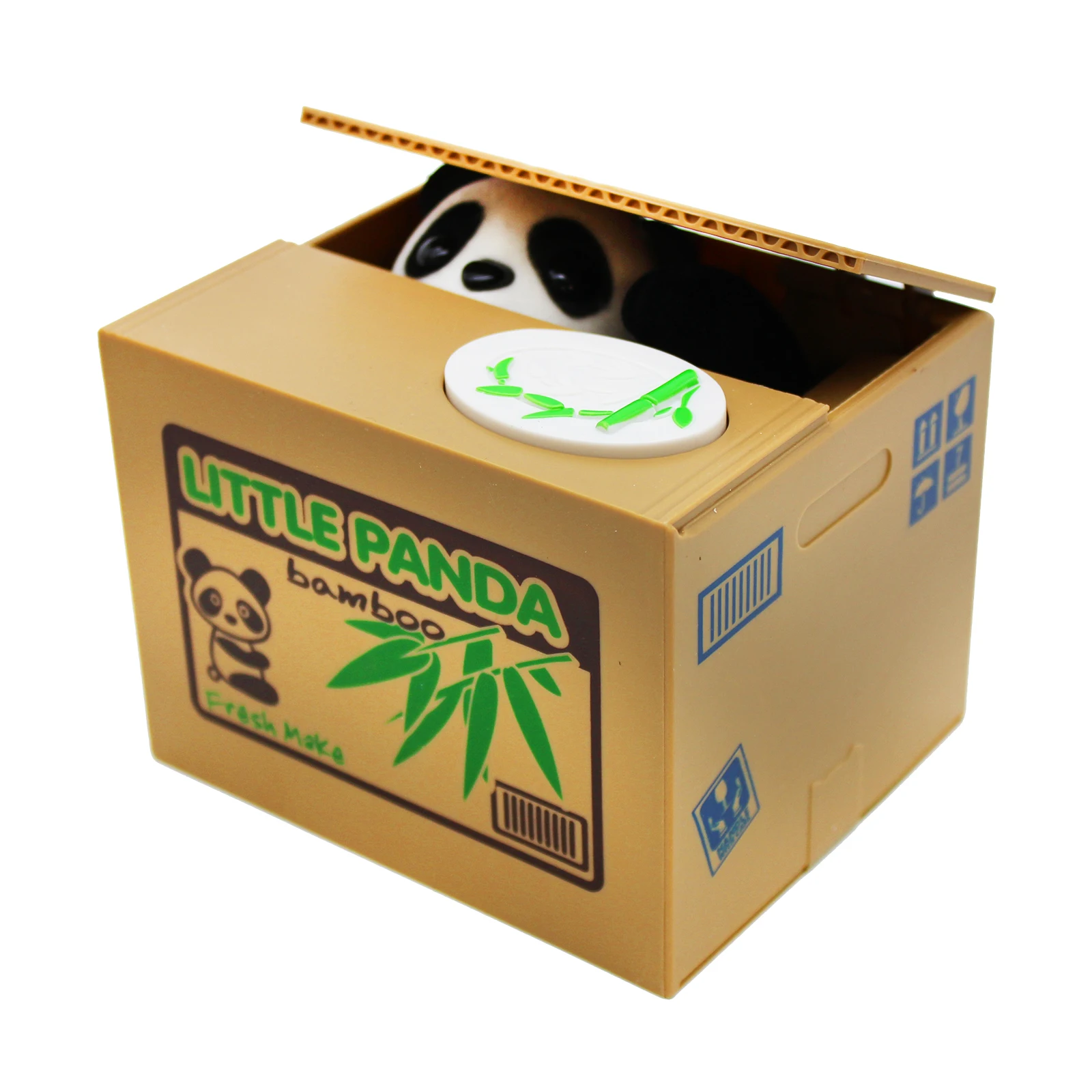 Детская Электронная Игрушка Копилка Панда Mischief Saving Box интерактивная для монет |