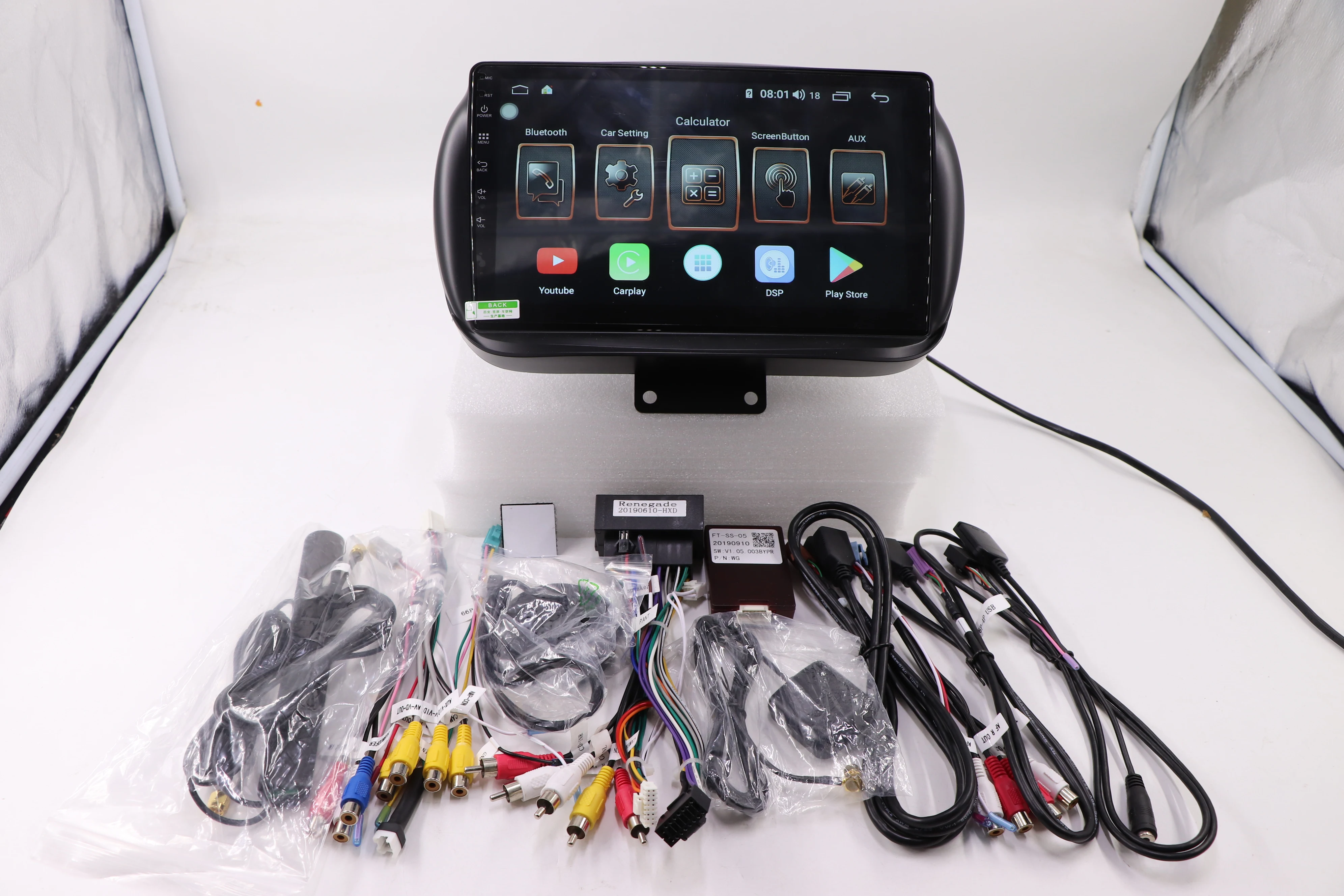 Автомобильная Мультимедийная стереосистема с GPS навигацией для Fiat 500X ОЗУ 4 Гб + 64