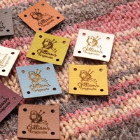 55pcs personalized sewing brand logo labels for handmade items clothing leather tags knitted crocheted label diy accessories