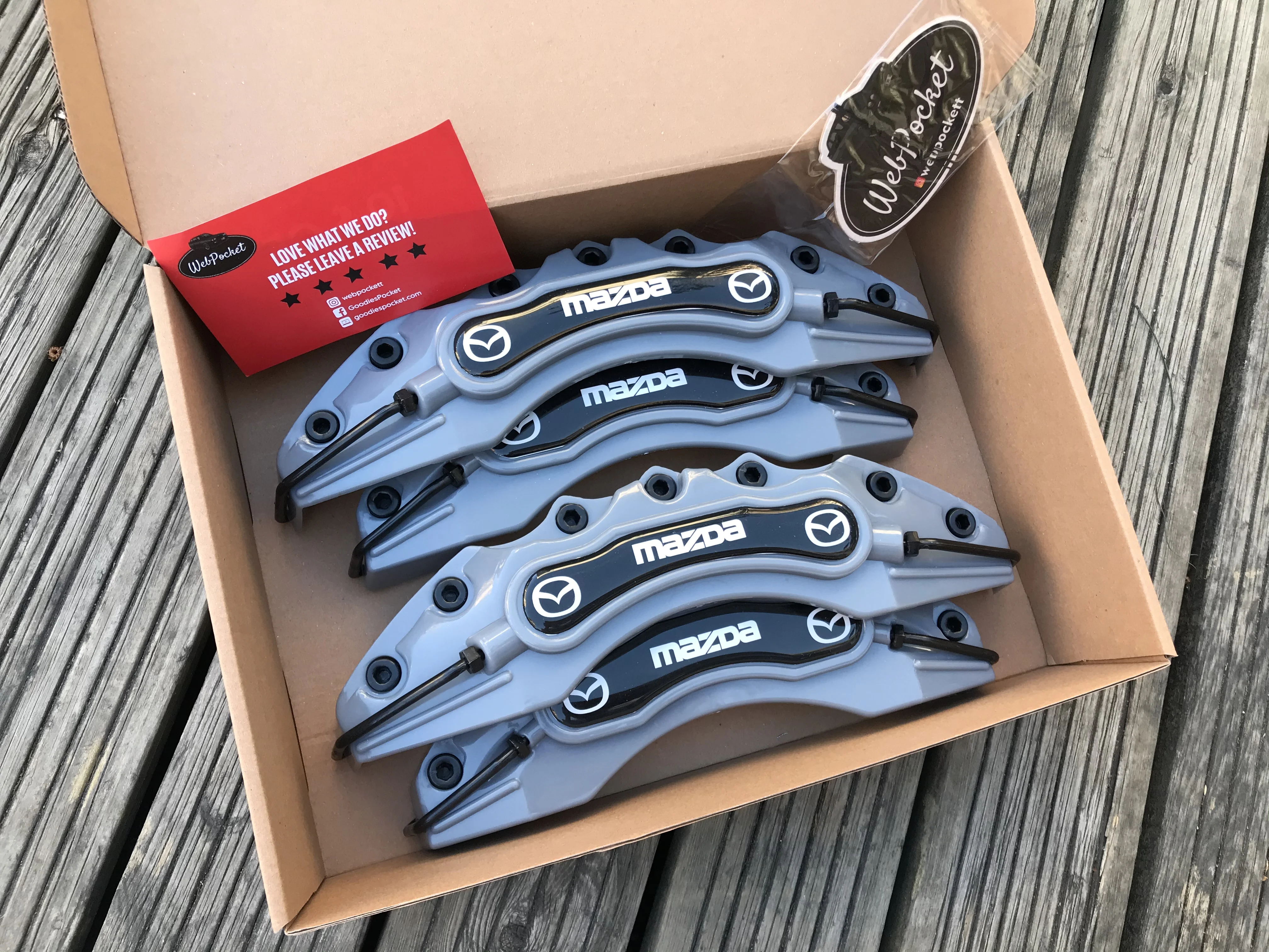 Чехол для большого Тормозного Суппорта из АБС-пластика Mazda 2 3 5 6 CX MX серый 4 шт. |