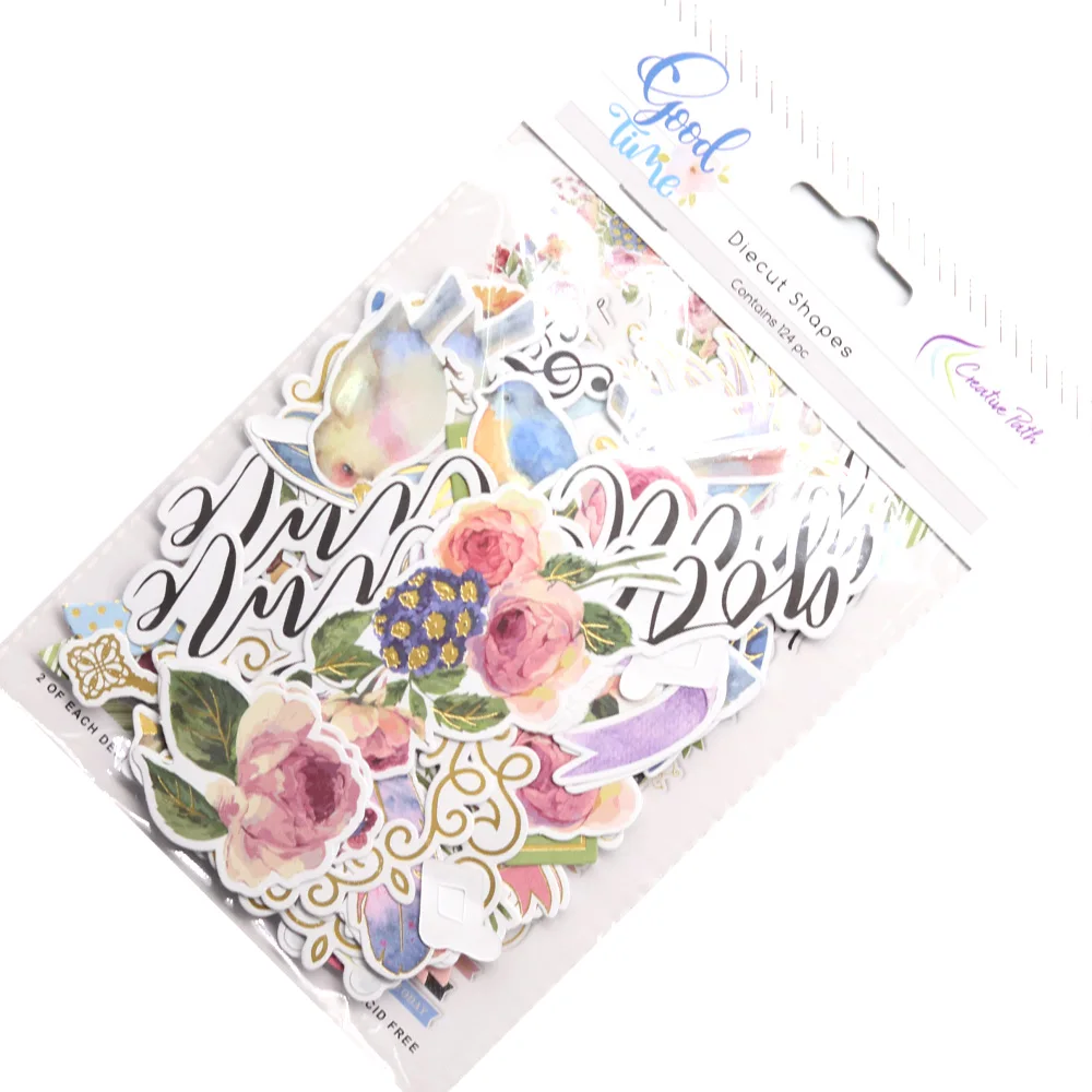 Творческий путь 124 шт. аксессуары для скрапбукинга товары рукоделия печатные