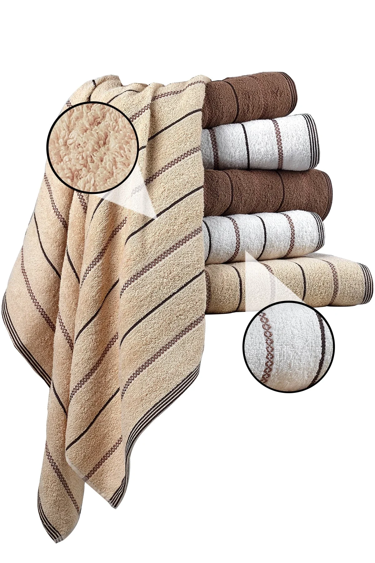 Set | 100% Organic Cotton | Decorative Bathroom Towel For Bath, Beach, Pool, Travel, Spa, And Yoga