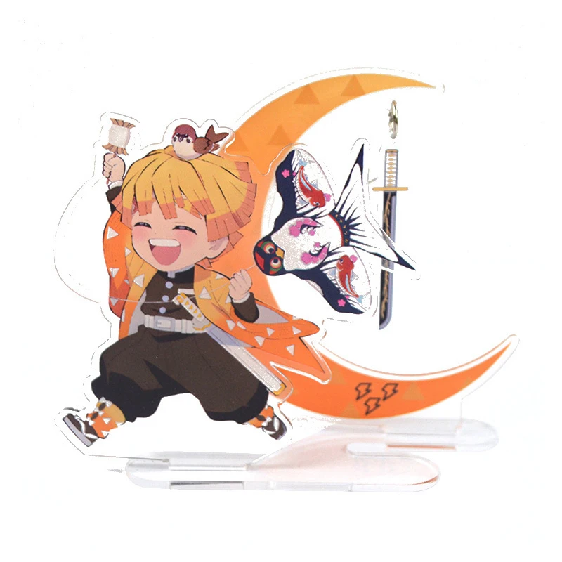 

Anime Demon Slayer Acrylic Figure Stand Kimetsu No Yaiba Model Desk Decor Sign Keychain Toy Fans Gifts for Kids Chirldren