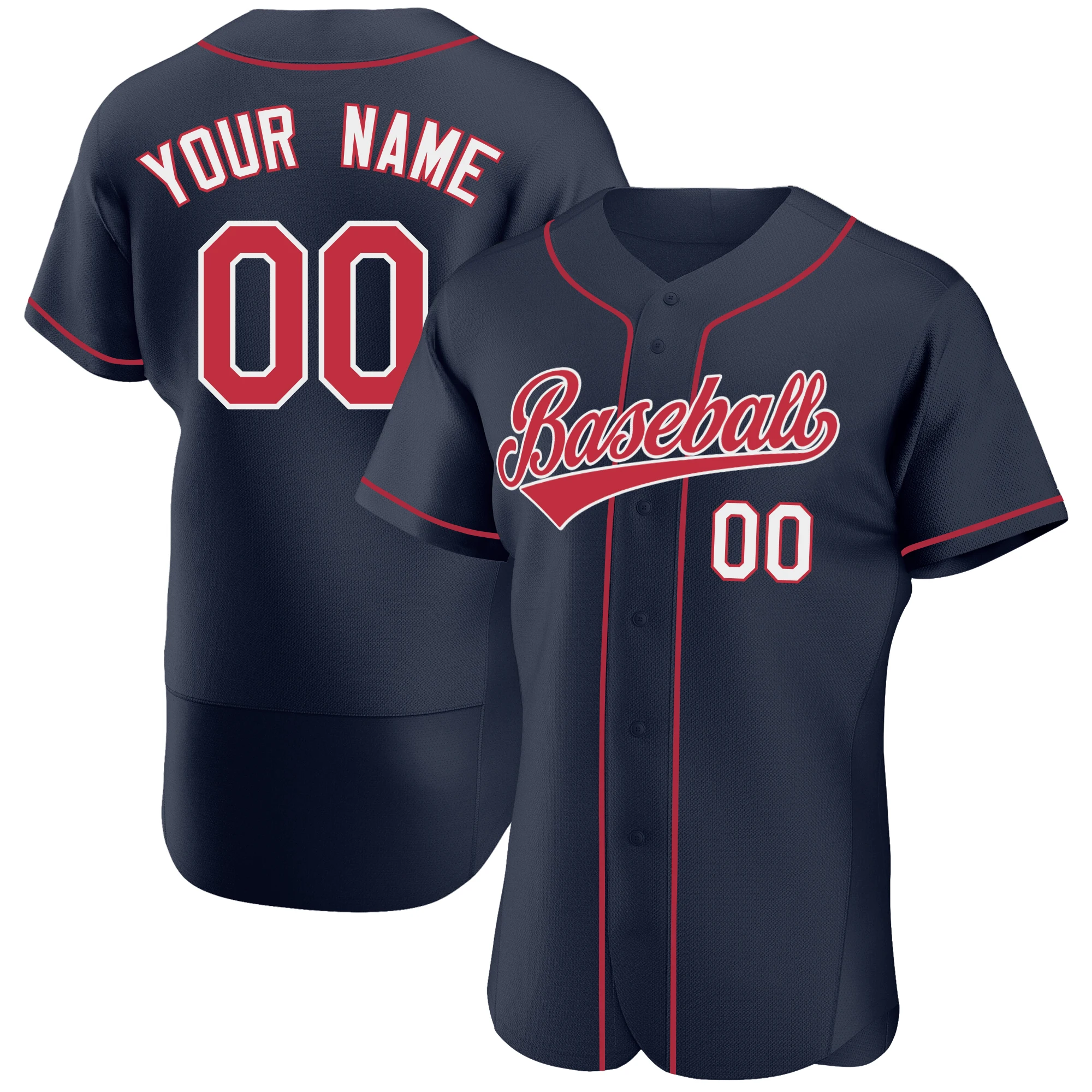 Custom Baseball Jersey Full Sublimated Name/Numbers Breathable Soft Quick-dry Fans Softball Uniform for Men/Kids Outdoors Gift