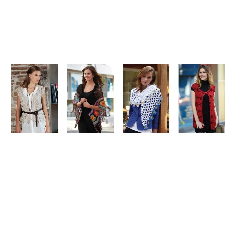 Вязаные крючком Мягкие Летние тонкие кружевные бикини из микрофибры 5x100gr-350mt % 100