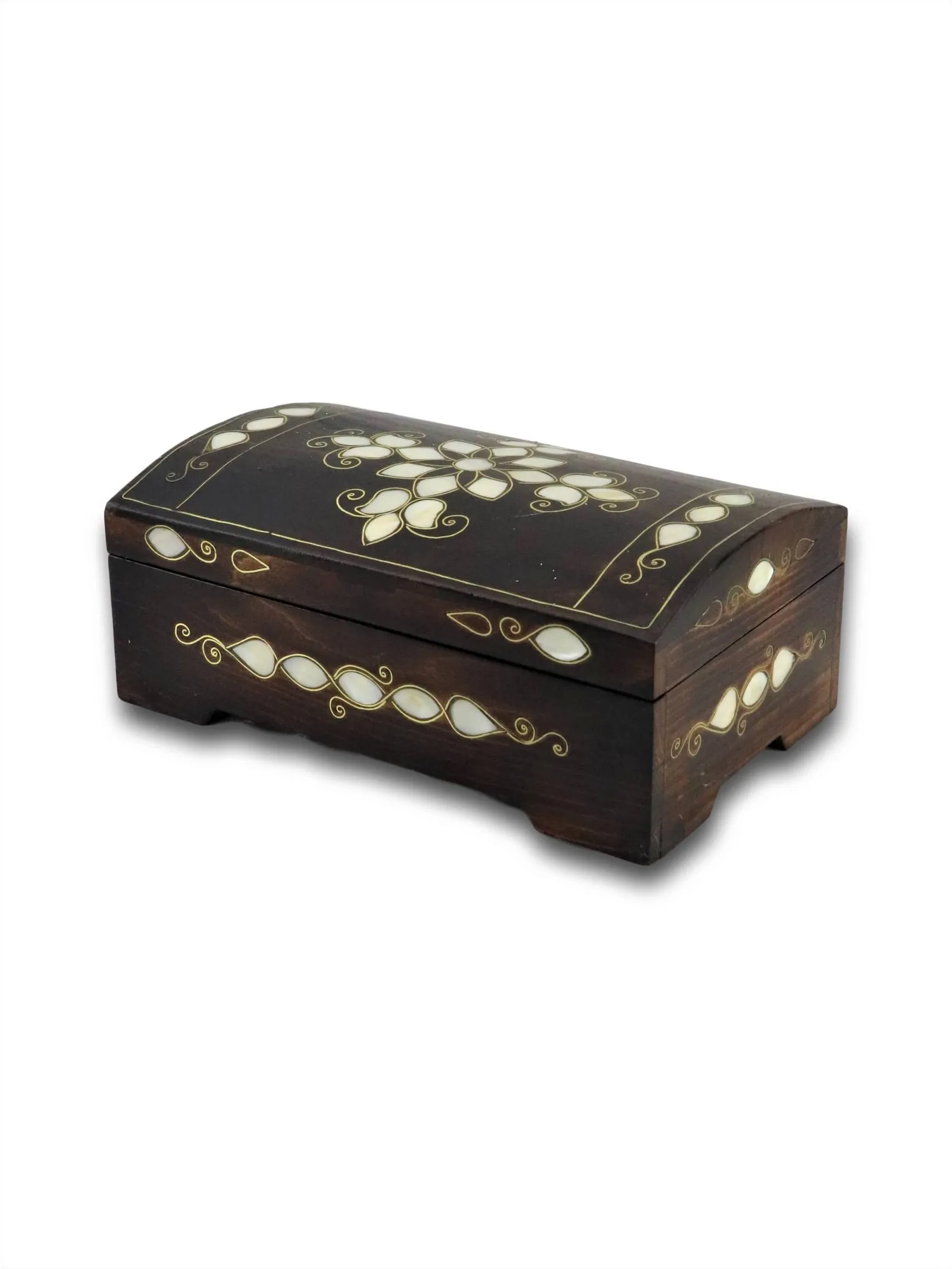 Wooden Pearl Engraved Jewelery Jewelry Box