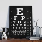 Картина на холсте Snellen Eye Chart, Настенная картина глаз подарки врача, винтажная оптометрия, художественные принты, глазная клиника, Декор