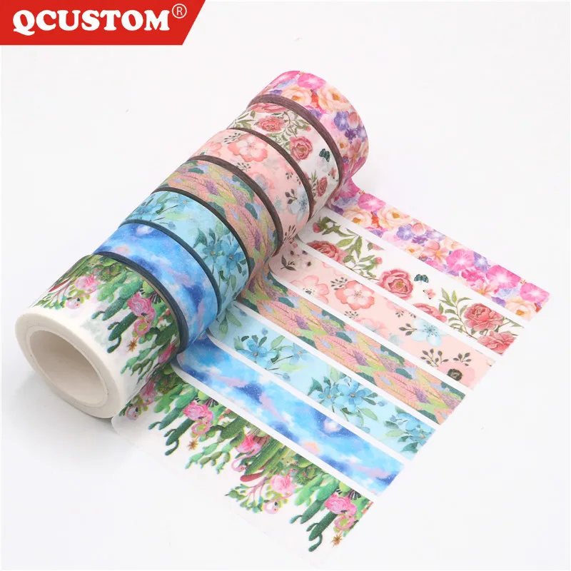 QCUSTOM печатная клейкая лента однослойная матовая полупрозрачная нано товары для