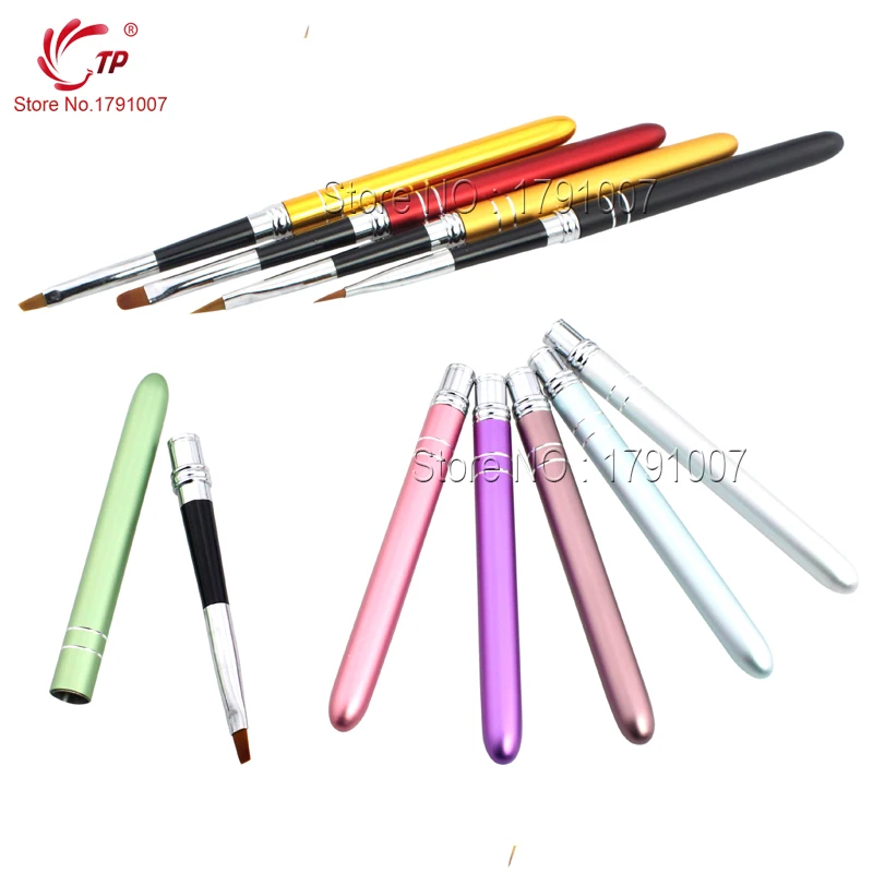TP 10 шт./компл. кисти для рисования ногтей складной Французский акриловый