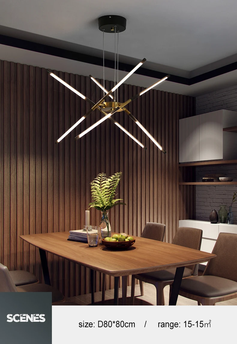 Modern Chandelier For Living Room Decoration Gold Black Kitchen Dining Table Hanging Light Children's Bedroom Loft Ceiling Lamp cheap chandeliers