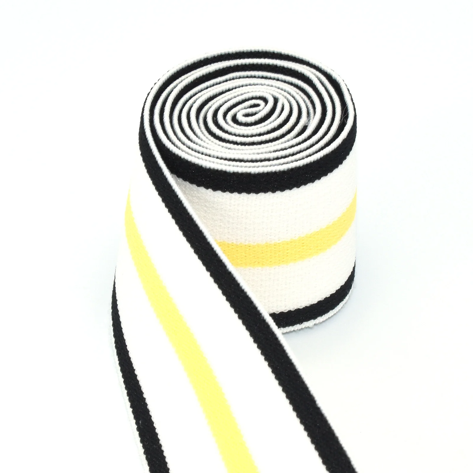 

38mm Soft Elastic Webbing Strap Elastic Band Colorful Striped Ribbon Stretch Belt Stretchy Tape Garment Clothing Accessories