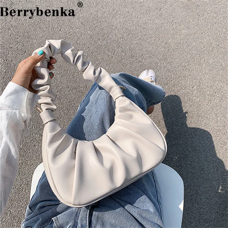 Berrybenka новые дизайнерские маленькие однотонные сумки через плечо из