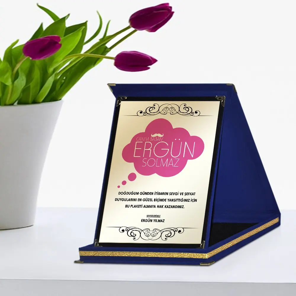 

Personalized Navy Blue Plaque (Father 'S Day Themed) 7