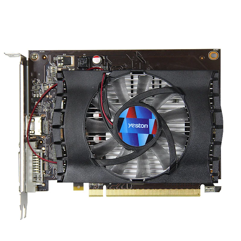 Yeston Gt 1030 2 ГБ Gddr5 видеокарты Nvidia Pci Express 3,0 настольный компьютер ПК видеоигровая видеокарта