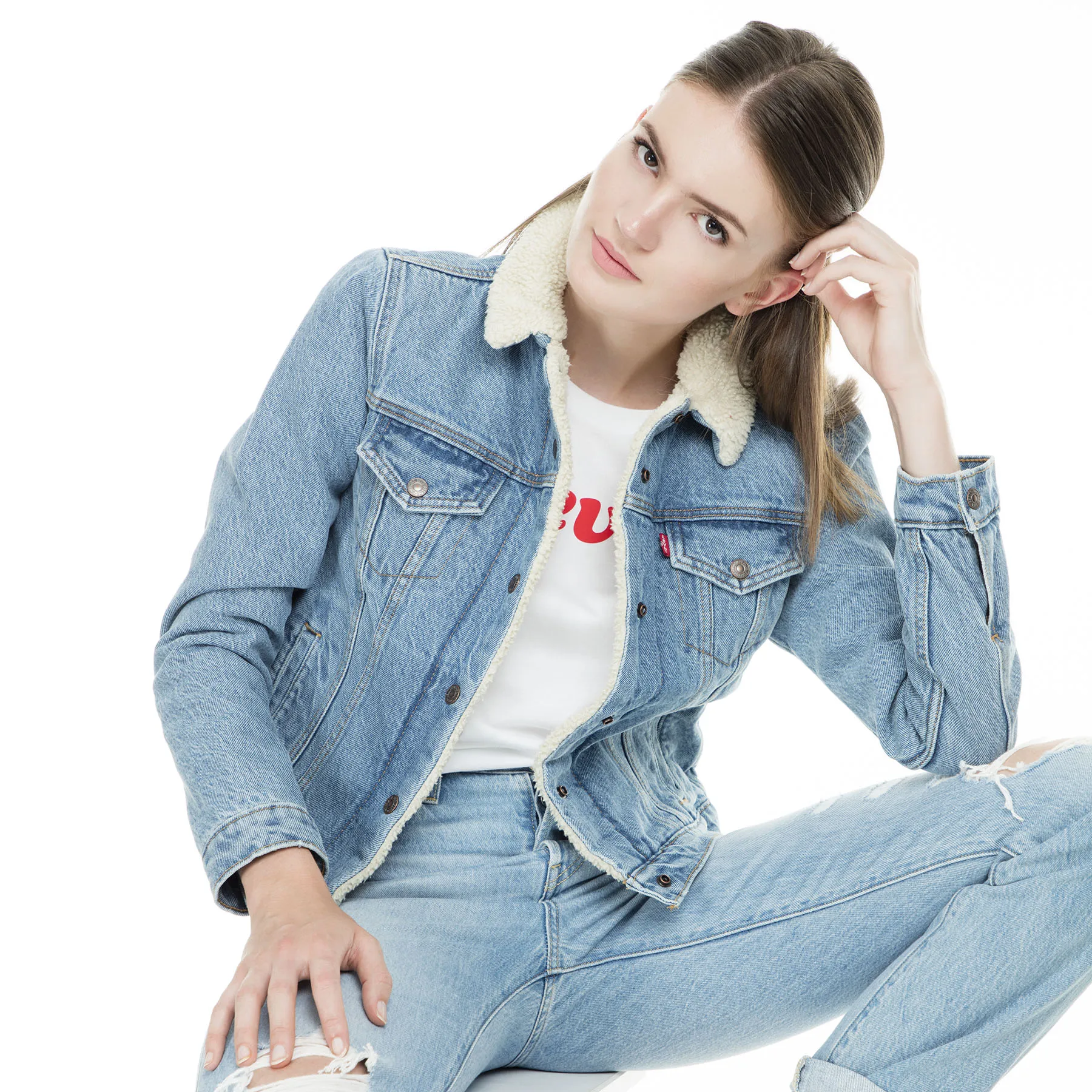 Levi's джинсовая куртка женская 36136|Женские куртки| |