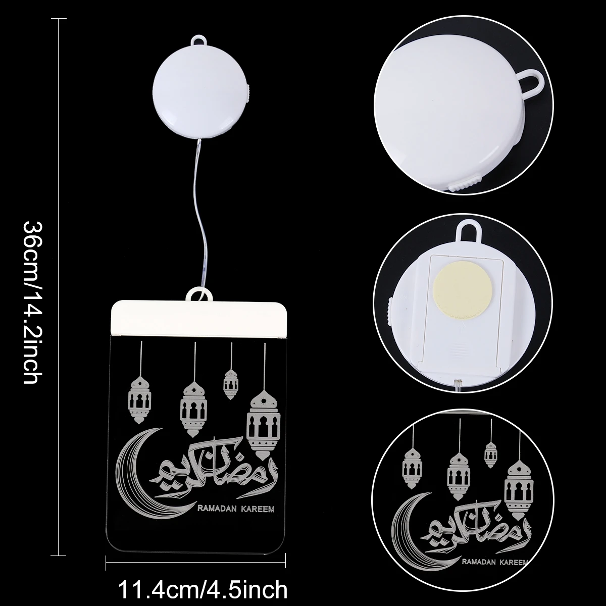

Round Moon light Eid Mubarak Decor Islam Ramadan Decoration Eid Gifts Islamic Muslim Party Decor Ramadan Eid Adha Decor for Home