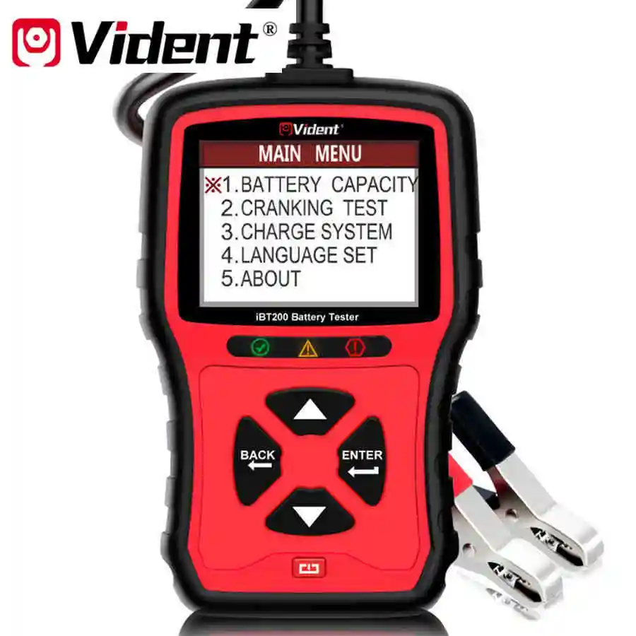Тестер батареи VIDENT iBT200 9V 36V для 12V легковых автомобилей и 24V тяжелых грузовиков от